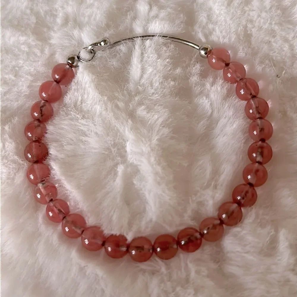 PinkโBeadedโBangleโBracelet!